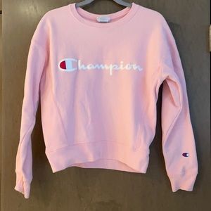 Pink champion sweatshirt